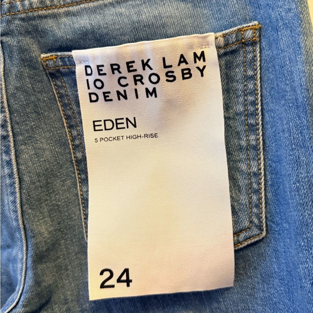 Derek Lam 10 Crosby Eden 5 Pocket High Risk Medium Dark 24 NWT - Picture 4 of 8